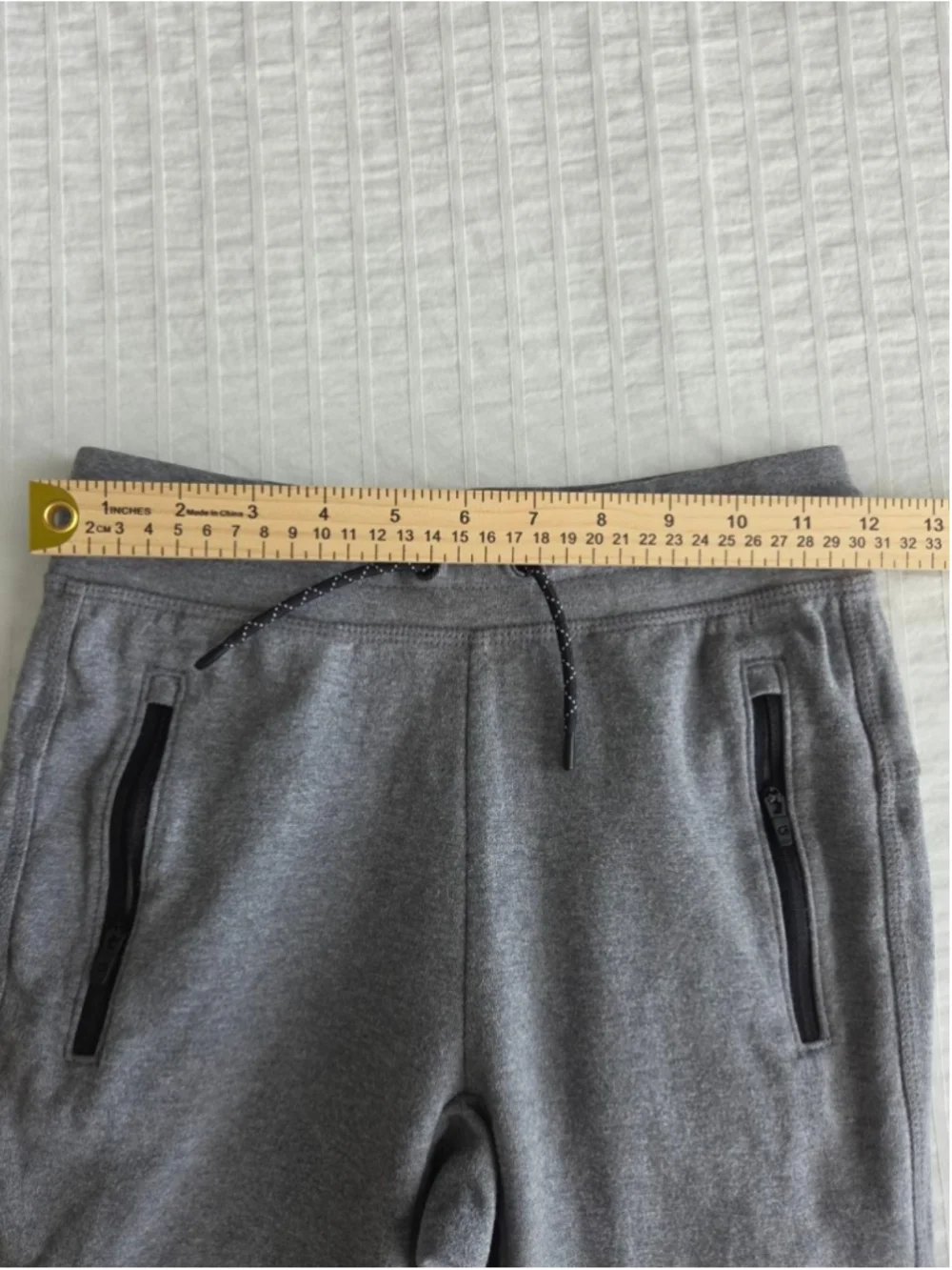 GapFit Boys Gray Jogger Sweatpants Zip Pockets Size M 8